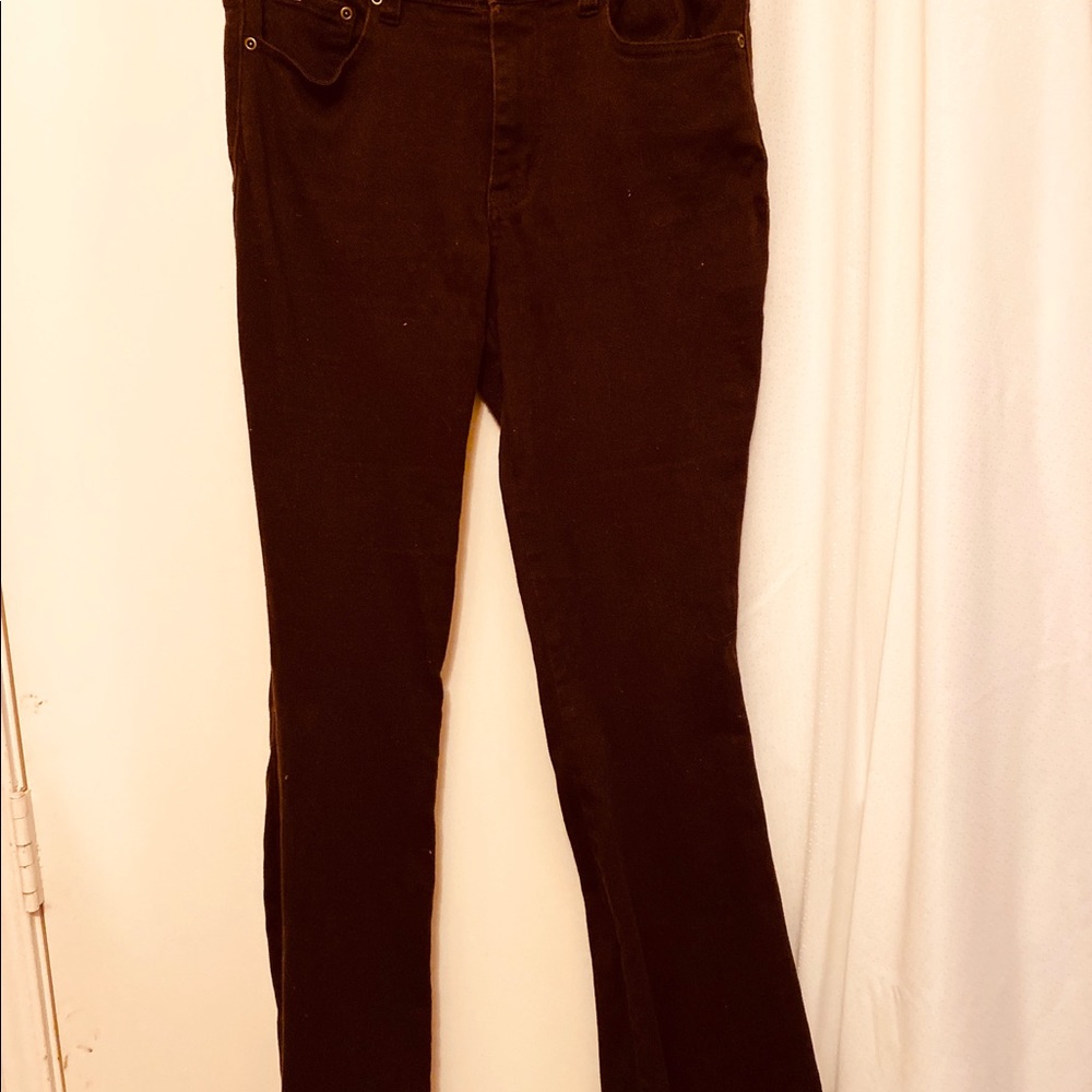 DIANE GILMAN BROWN PANTS SIZE 4